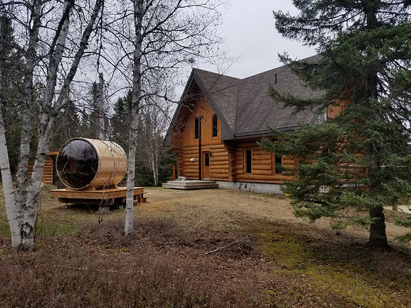Sauna Boréal Panoramique - Baril 6 pieds (183 cm)