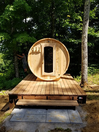 Sauna Boréal Panoramique - Baril 6 pieds (183 cm)