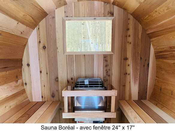 Sauna Boréal Traditionnel - Baril 7 pieds (214 cm)