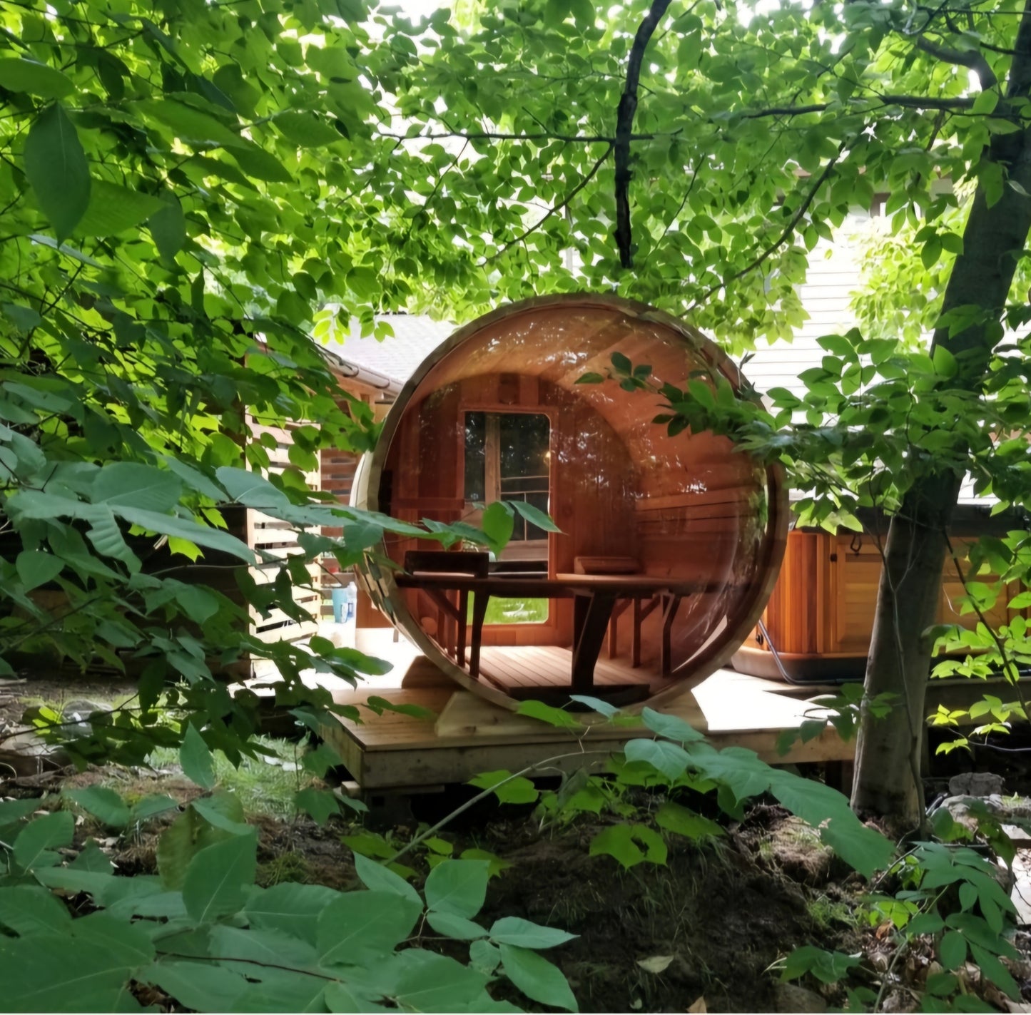 Sauna Boréal Panoramique - Baril 6 pieds (183 cm)