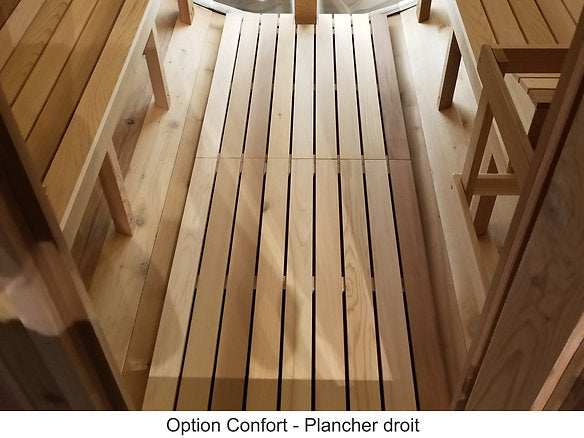 Sauna Boréal Panoramique - Baril  6 pieds (183 cm)