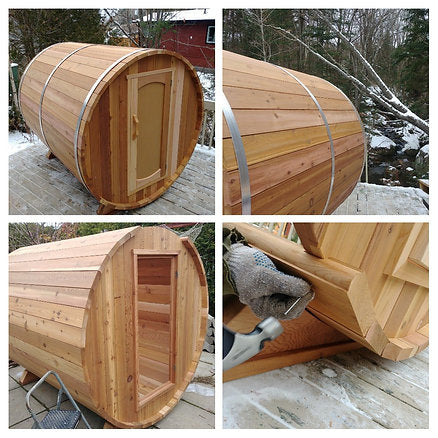 Sauna Boréal Traditionnel-Baril 6 pieds (183cm)