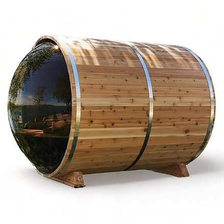 Sauna Boréal Panoramique - Baril 7 Pieds (214 cm)