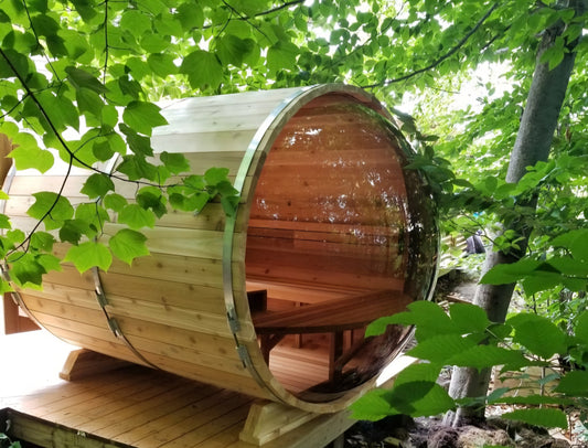 Sauna Boréal Panoramique - Baril  6 pieds (183 cm)